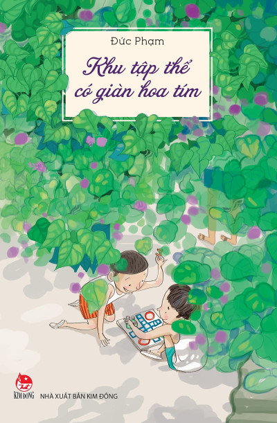 Khu tập thể có giàn hoa tím