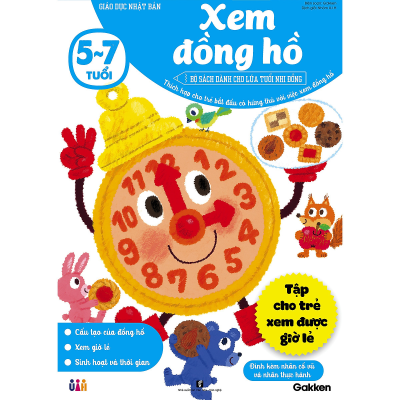Giáo dục Nhật Bản: Xem đồng hồ (5-7 tuổi)