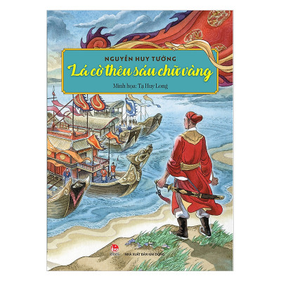 Lá Cờ Thêu Sáu Chữ Vàng